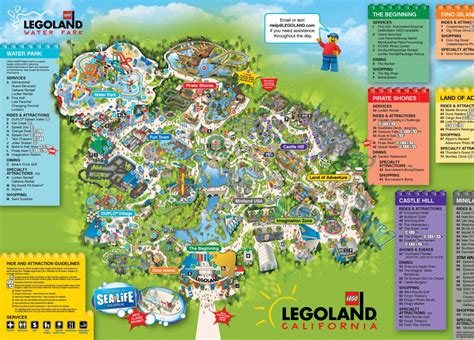 Legoland Map California 2018 Free Printable Maps