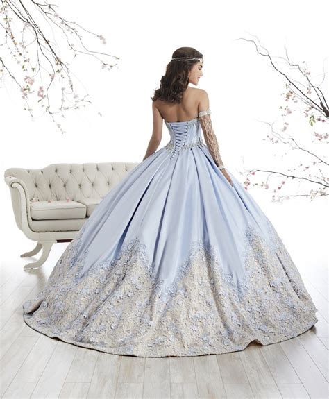 Strapless A Line Satin Quinceanera Dress By House Of Wu 26874 Abc Fashion