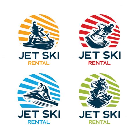 Maybe you would like to learn more about one of these? Jet ski logo design template set Vector | Premium Download