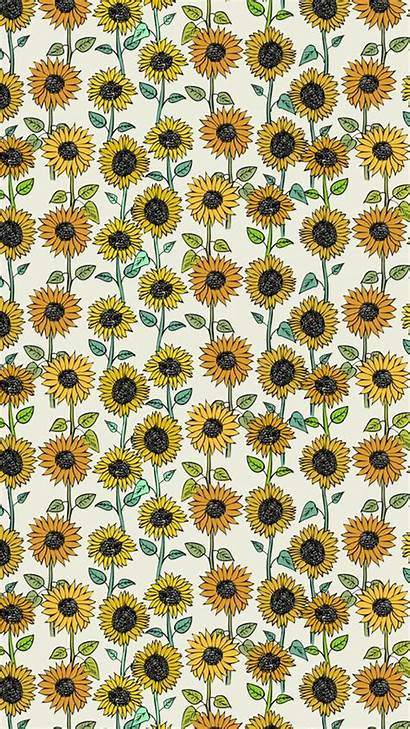 Pattern Sunflower Wallpapers Desktop Sunflowers Backgrounds Patterns