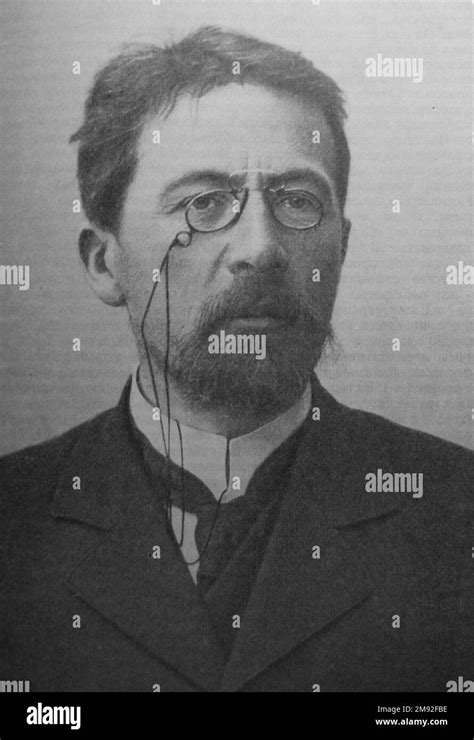 Anton Chekhov Russian Playwright Portrait 1903 Or 1904 Stock Photo
