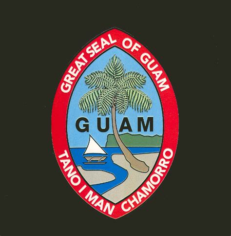 Guam Seal And Flag