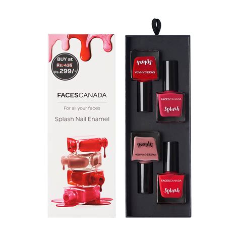 Faces Canada Pack Of 4 Nail Paint T Box Combo Buy Faces Canada Pack