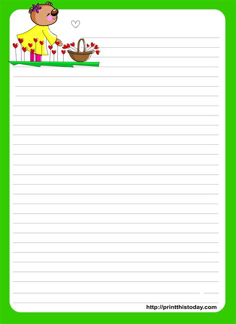 Free Printable Lined Paper For Letter Writing Free Printable Blank