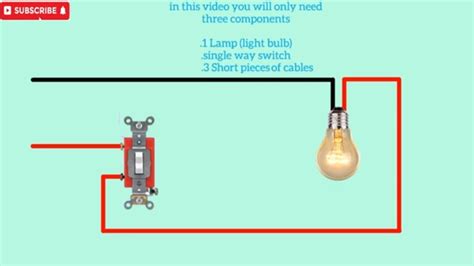 How To Control A Light Bulb Using Single Way Or One Way Switchsingle