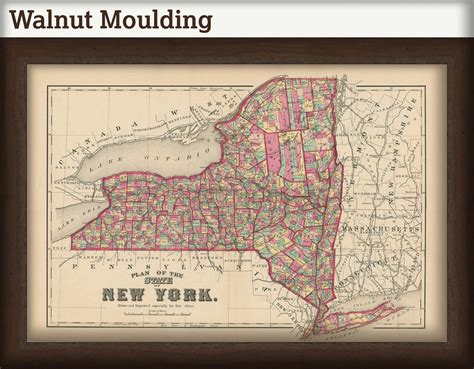 State Of New York 1872 Map