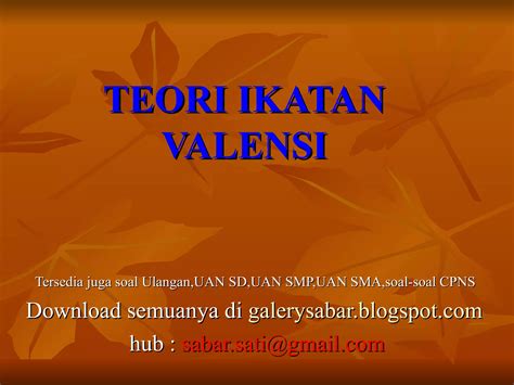 1d. teori ikatan valensi_basrib.kimia | PPT