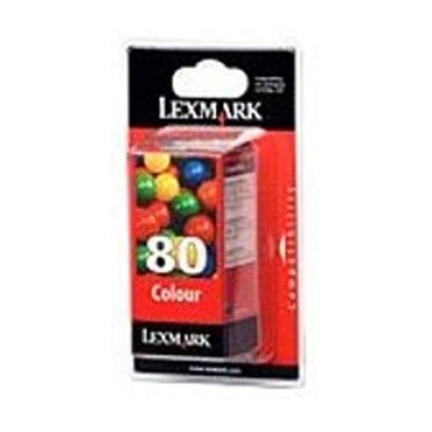 Lexmark 12a1980 No 80 Standard Yield Color Print Cartridge For 3200