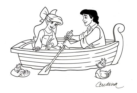 The plot explores the story of athena, ariel's mother, through the narration of ariel. Prince Eric and Ariel in Boat - Little Mermaid - Original Production Drawing - Cardona, Josep ...