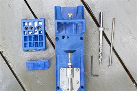 Tools Drill Bits Pocket Hole Jig Kit With Build In Clamp And Scale
