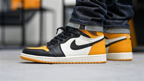 Theyre Here Early Air Jordan 1 Yellow Toetaxi Review On Feet