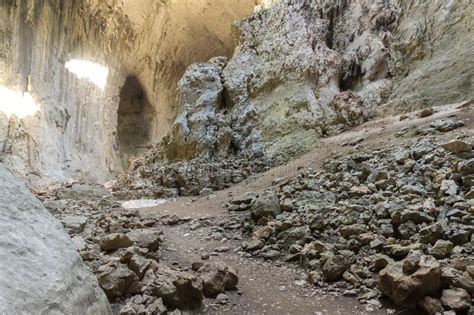 Prohodna Cave Known As God S Eyes Bulgaria Stock Photo Image Of