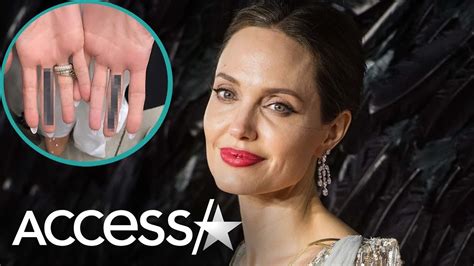 Angelina Jolie Gets Mystery Tattoo On Her Middle Fingers Entertainment