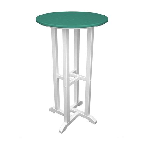 Call us today and we can help find the barstool for you. POLYWOOD Contempo 24-in W x 24-in L Round Plastic Bar ...
