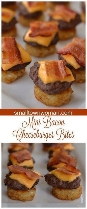Mini Bacon Cheeseburger Bites Recipe Appetizers For Party