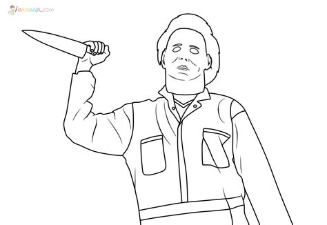 25 Michael Myers Coloring Page