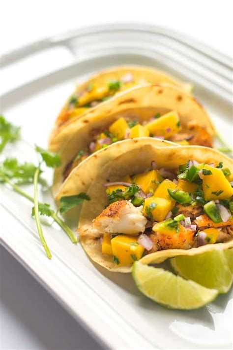 It's a great salsa to serve with chips for a gathering, and it's terrific as a side to fish dishes. Baked Fish Tacos with Mango Salsa - The Lemon Bowl®