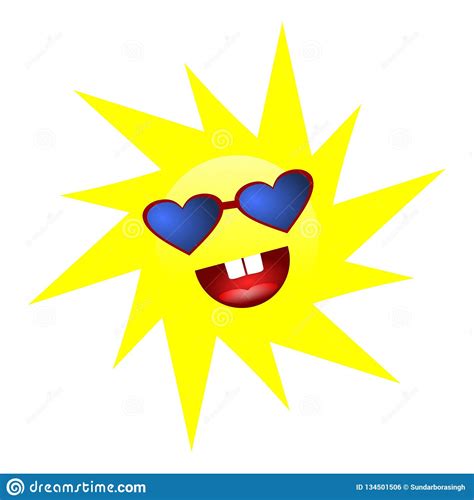 Yellow Smiling Happy Sun Sun Logo Concept Kids Stock Illustration