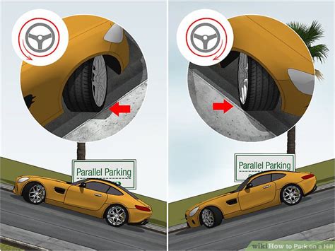 The theory is that if the brakes malfunction, the car will move towards front tires should be pointed toward traffic. How to Park on a Hill: 8 Steps (with Pictures) - wikiHow