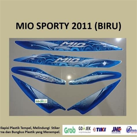 Jual Mio Sporty Biru Motor Yamaha Stiker Striping Stripping Sticker Di Lapak Bambang