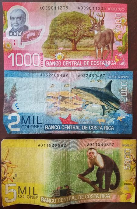1, 5, 10, 20, 50 and 100. Costa Rica Money: How to Handle and Exchange Costa Rica Currency