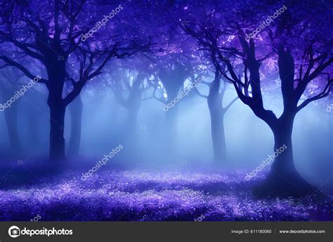 Magical Enchanted Purple Forest Stock Photo By ©ecrafts 611180060
