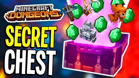Minecraft Dungeons Secret Obsidian Chest At Camp Youtube