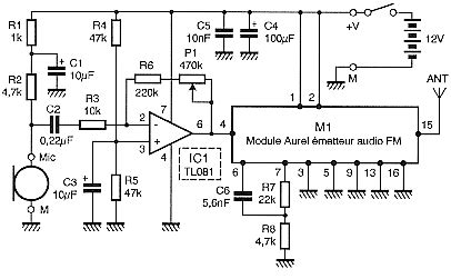 ) equivalent input noise voltage. Wireless transmitter microphone circuit - Electronic Circuit