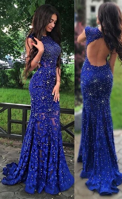 27 Latest Royal Blue Sequin Prom Dresses A 153