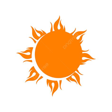 Sun Logo Icon Vector Illustration Un élément De Soleil De Jaune S Png