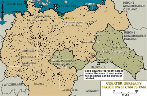 Major Camps In Greater Germany Ravensbrueck Indicated