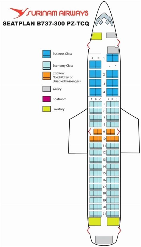 Seating Chart Boeing 737 700