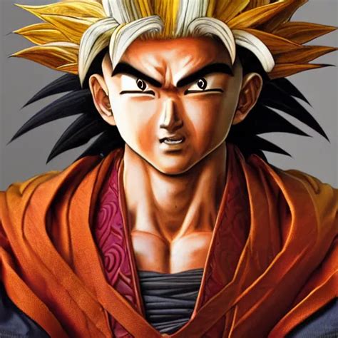A Highly Detailed Portrait Of Goku As A Medieval Stable Diffusion