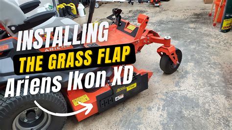 Installing The Grass Flap Chute Blocker Ariens Ikon Xd Youtube