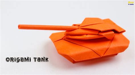 Origami Tank How To Make A Paper Tank Tutorial Youtube