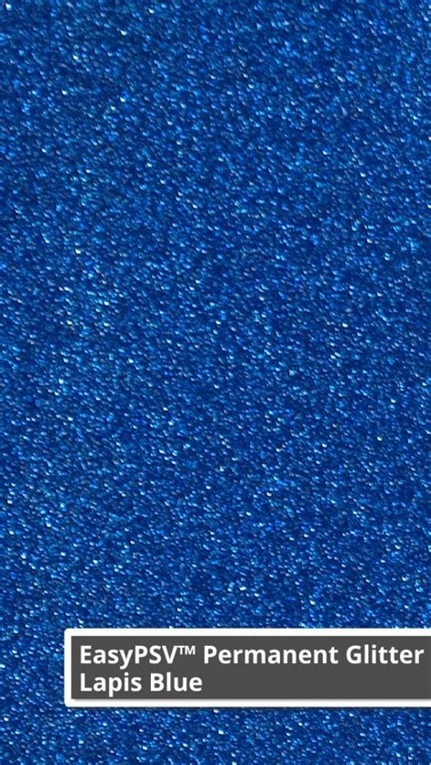 Siser Easypsv Permanent Glitter Adhesive Lapis Blue Skat Katz