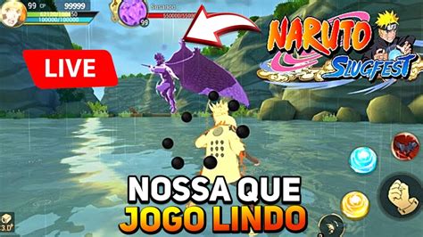 Jogando A Nova Beta Naruto Slugfest Ao Vivo Youtube