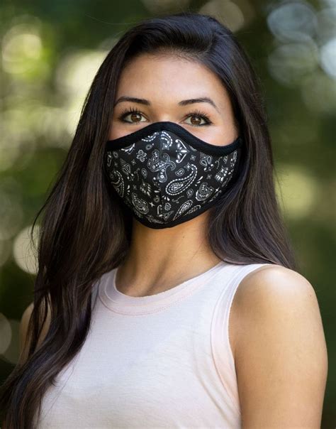 Black Bandana Together Mask Fashion Face Mask Fashion Face Mask