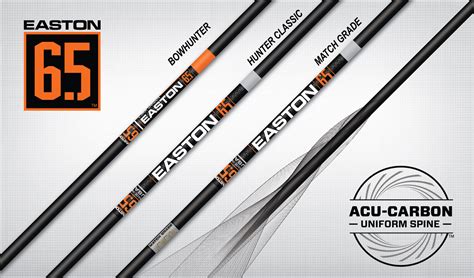 65mm Acu Carbon Arrows Easton Archery