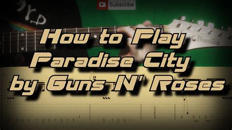 How To Play Guns N Roses Paradise City Main Riff Как играть