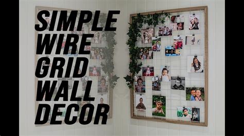 Simple Wire Grid Wall Decor For Hanging Photos Re Upload Youtube