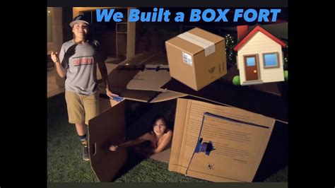 Box Fort We Built A Box Fort Youtube