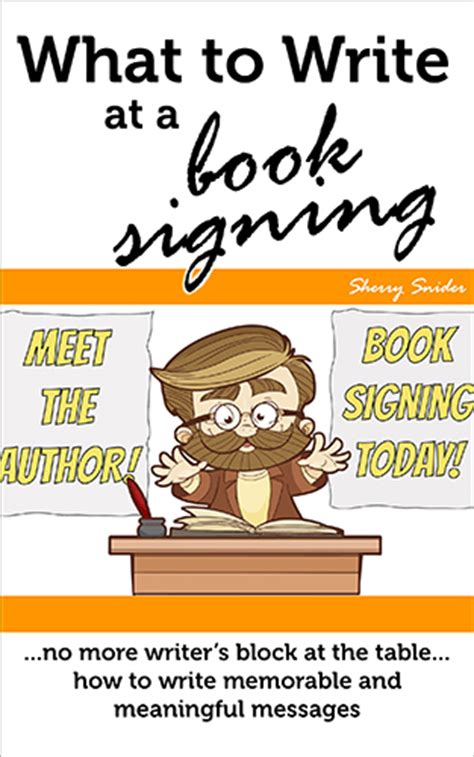 What To Write At A Book Signing ‹ Cottaquilla Press