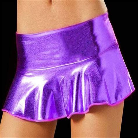 Sexy Fun Club Clothes Patent Leather Mini Short Skirtskirt Skirtskirt Shortskirt Sexy Aliexpress