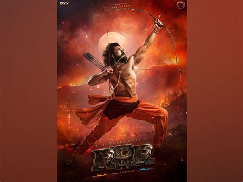 Rrr Makers Unveil First Look Poster Featuring Ram Charan As Alluri Sita Ramaraju Entertainment