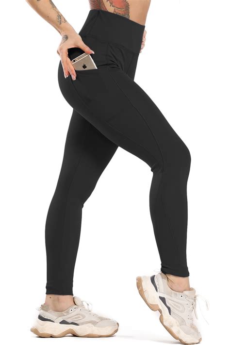 fittoo fittoo high waist yoga pants with pockets for women tummy control yoga leggings 4 way
