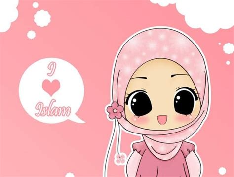 Gambar Kartun Muslimah Bercadar Anime Islami 30 Gambar Kartun