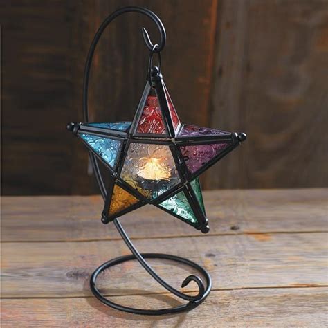 Glass Candle Brighten Your Day Magick Stained Glass Blessed Novelty Lamp Table Lamp
