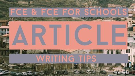 How To Write An Article For FCE And FCE For Babes YouTube