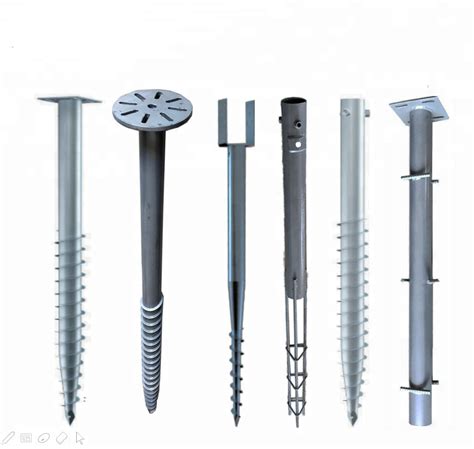 Stand Ground Screw Piles Strong Structure Solar Brackets Panel System